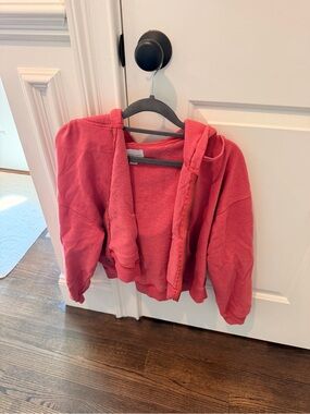 American Eagle Outfitters Coral Hooded Puffer Jacket
